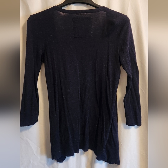 Hollister navy sheer ruffles cardigan - Picture 3 of 3
